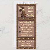 Invitation baby shower "Sweet Heart Landing" (Devant)