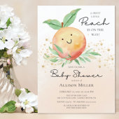 Invitation Baby shower Sweet Little Peach