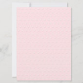 Invitation Baby Shower Tache Rose (Dos)