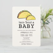 Invitation Baby shower Taco Bout Fiesta (Debout devant)