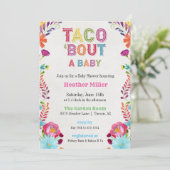 Invitation Baby shower Taco Fiesta (Debout devant)