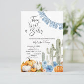 Invitation Baby shower Taco mexicain d'automne (Debout devant)