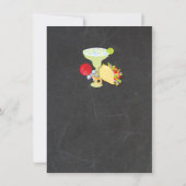 Invitation Baby shower Tacos et Couples Tequila en tableau no (Dos)