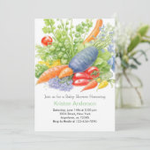 Invitation Baby shower Tango Tomato (Debout devant)