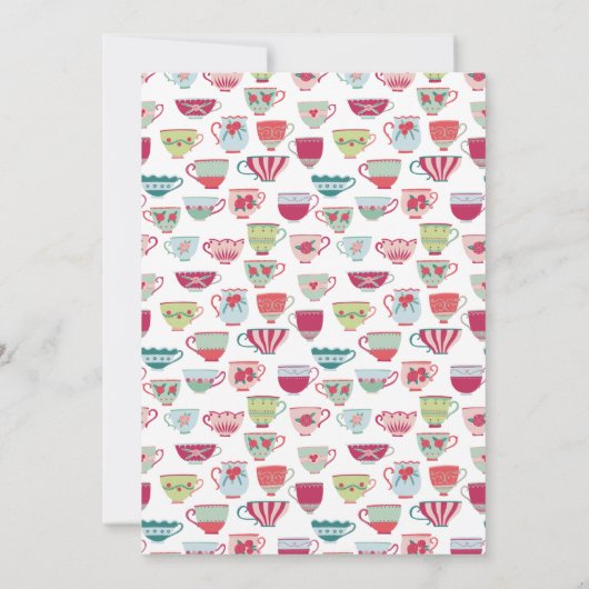 Invitation Baby shower Tea Party (Dos)