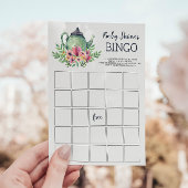 Invitation Baby shower Tea Party Jeu de Bingo