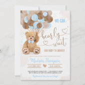 Invitation Baby shower Teddy Bear (Devant)