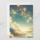 Invitation Baby shower Teddy Bear on Moon Glow Stars (Dos)