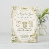 Invitation Baby Shower Tellement Matcha Love (Debout devant)