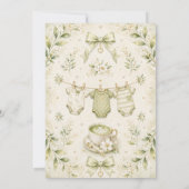 Invitation Baby Shower Tellement Matcha Love (Dos)