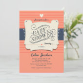 Invitation Baby shower tendance (Debout devant)