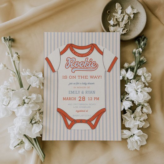 Invitation Baby shower Thématique De Baseball