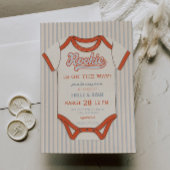 Invitation Baby shower Thématique De Baseball