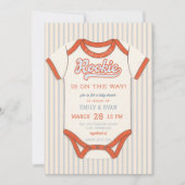 Invitation Baby shower Thématique De Baseball (Devant)