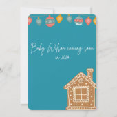 Invitation baby shower thématique hiver et rennes (Dos)