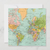 Invitation baby shower - Thème Carte (Dos)