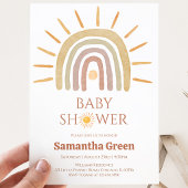 Invitation Baby-Shower Thème Ensoleillé