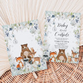 Invitation Baby-Shower Thème Forêt d'Hiver