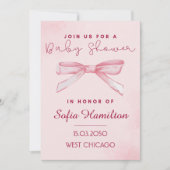 Invitation baby shower - Thème mignon (Devant)