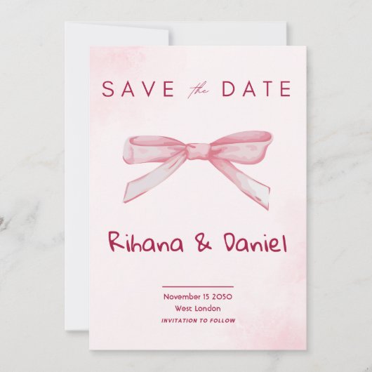 Invitation baby shower - Thème mignon (Devant)