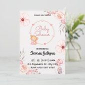 Invitation baby shower - Thème Panda Cute (Debout devant)