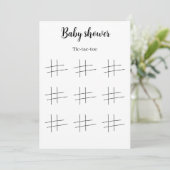 Invitation Baby Shower Tic Tac Toe Game Printable, (Debout devant)