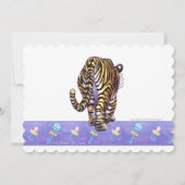 Invitation Baby shower Tiger mignon (Dos)