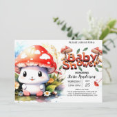 Invitation Baby shower Toadstool Wonderland (Debout devant)