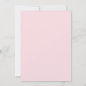 Invitation Baby shower Toile De Jouy avec Bow Girl (Dos)