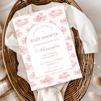 Baby Shower Toile de Paris Rose