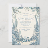Invitation Baby shower Toile Little Cowboy (Devant)