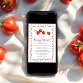 Invitation Baby Shower Tomate Mignonne