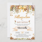 Invitation Baby Shower Tomber Amoureux (Devant)