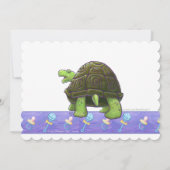 Invitation Baby shower Tortoise mignonne (Dos)