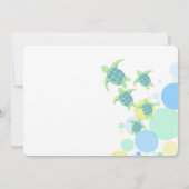 Invitation Baby shower tortue (Dos)
