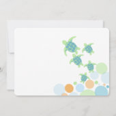 Invitation Baby shower tortue (Dos)