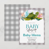 Invitation Baby shower tortue (Devant / Derrière)