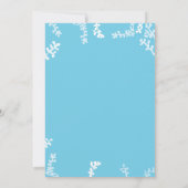 Invitation baby shower Tortue rose/turquoise (Dos)