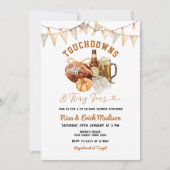 Invitation Baby shower Touchdown Tiny Tots Football Couples (Devant)