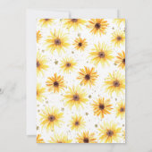 Invitation Baby shower tournesol (Dos)