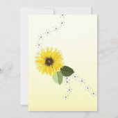 Invitation Baby shower tournesol (Dos)