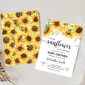 Invitation Baby shower tournesol