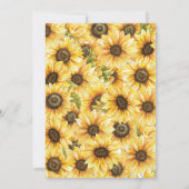 Invitation Baby shower tournesol (Dos)