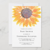 Invitation Baby shower tournesol (Devant)