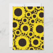 Invitation Baby shower tournesol été (Dos)