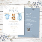 Invitation Baby shower Tout en un