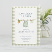 Invitation Baby Shower Tout en Un Fait Maison (Debout devant)