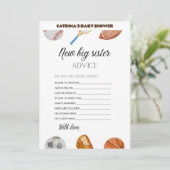 Invitation Baby Shower Toutes Étoiles Sport - Nom Modifiable, (Debout devant)