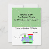Invitation Baby Shower Train Choo Choo (Dos)