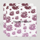 Invitation Baby shower transparent (Devant / Derrière)